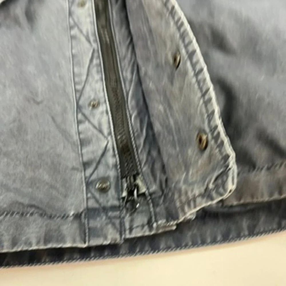 The Territory Ahead Field Barn Jacket Coat‎ Hooded Pigment Dyed Blue L